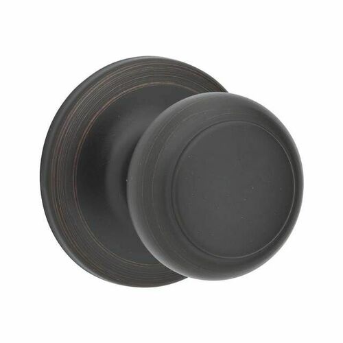 Kwikset 200CV-11P Cove Passage Door Knob with 6AL Latch RCS Strike, Venetian Bronze Finish