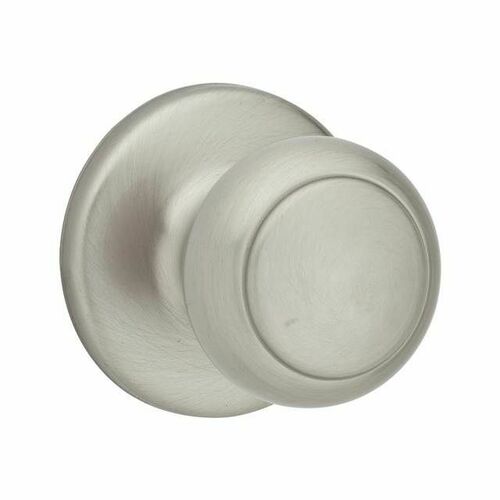 Kwikset 200CV-15 Cove Passage Door Knob Lock, 6AL Latch, RCS Strike, Satin Nickel