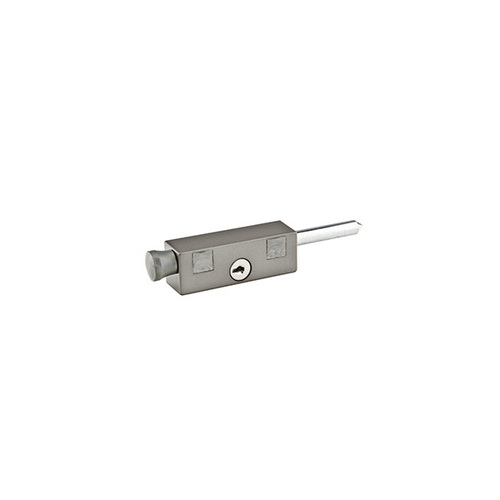Emtek 206011 Keyed Patio Bolt - Silver Finish