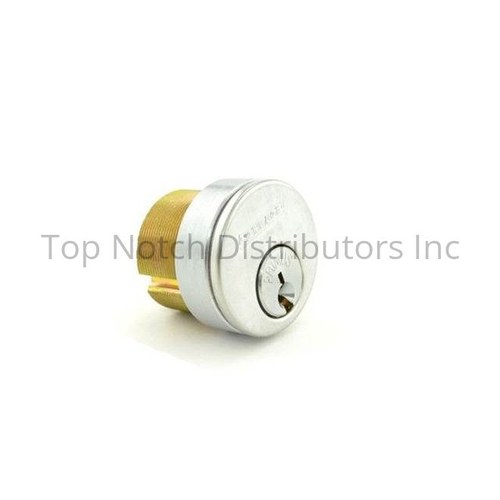Schlage 20706CP626118LKB Primus Mortise Cylinder C Keyway 0 Bitted, Adams Rite Cam, Satin Chrome