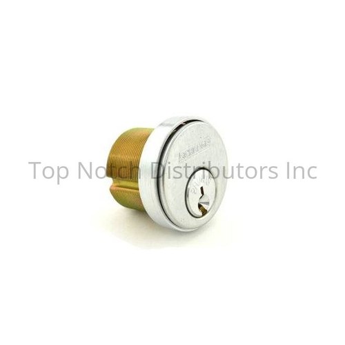 Schlage 20787CP626118LKB Primus Mortise Cylinder C Keyway, 0 Bitted, Satin Chrome, TND P01805