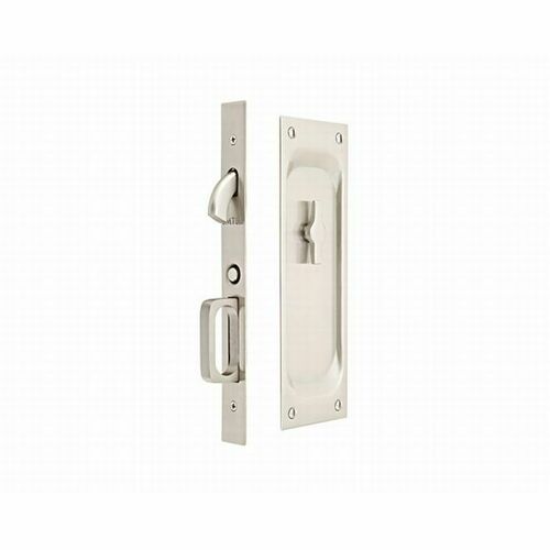 Kwikset 335 Privacy Round Pocket Door Lock, Satin Nickel