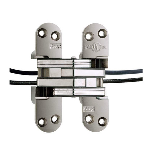 UIP 218PTUS15 Heavy Duty Invisible Power Transfer Hinge, Satin Nickel, 1-3/4