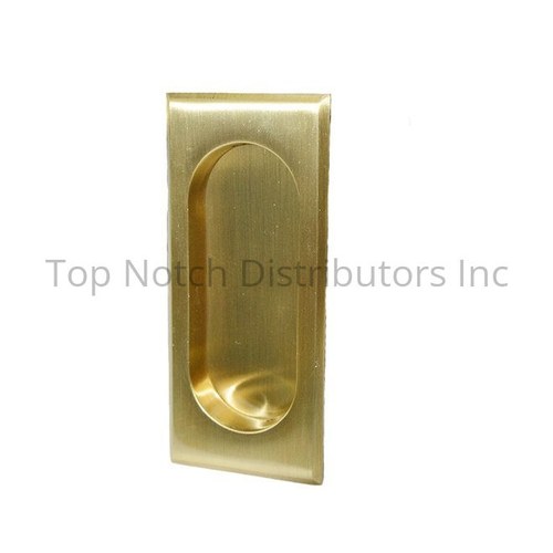 Emtek 2201US7 Rectangular Flush Pull - French Antique Brass Finish