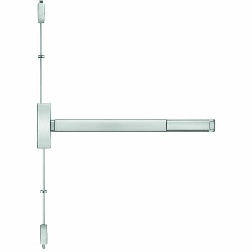 Best 22036303 Apex 3' Surface Vertical Rod Wide Night Latch Exit Device, Satin SS Finish