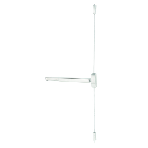 Best 22086303 Apex 3' Surface Vertical Rod Exit Device, Keyed Lever, Satin Stainless Steel