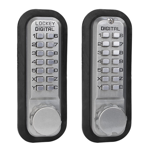 Lockey USA 2210SCMGDC Keyless Mechanical Deadbolt, Double Combo, Satin Chrome, Marine Grade