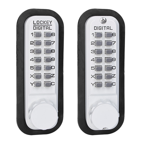 Lockey USA 2210WHDC Keyless Double Combination Deadbolt - White Finish