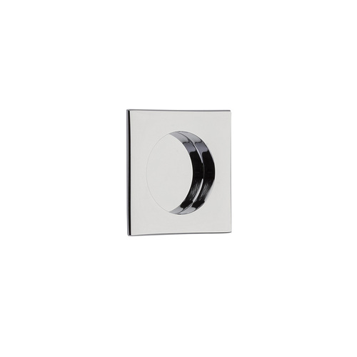 Emtek 2213US26 Polished Chrome Square Flush Pull