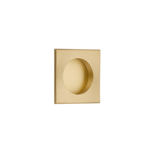 Emtek 2213US4 Satin Brass Square Flush Pull