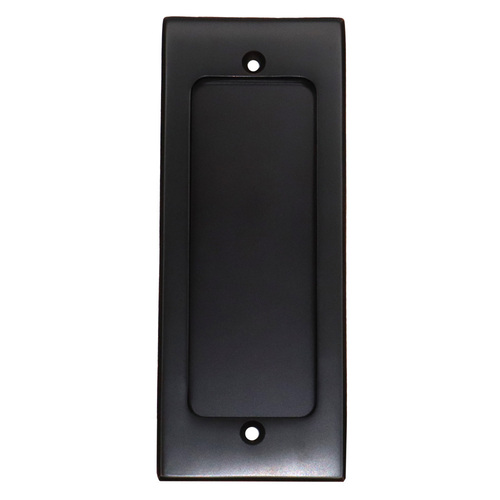 Emtek 2215US10B Modern Rectangular Flush Pull - Oil Rubbed Bronze Finish