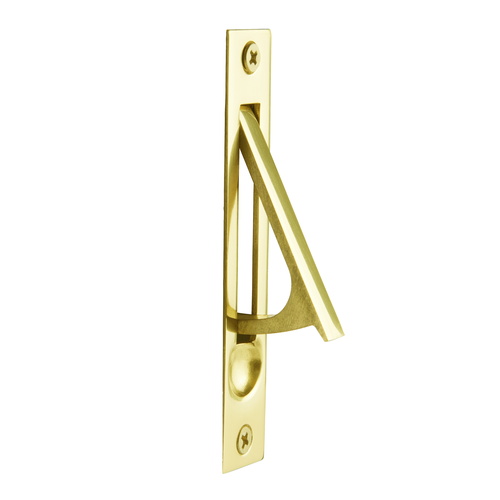 Emtek 2221US3NL Edge Pull, Unlacquered Brass Finish