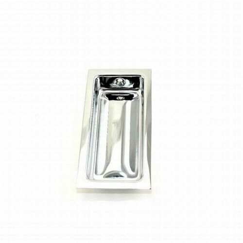 Ives 227B26 Brass Rectangular Flush Pull - Bright Chrome Finish