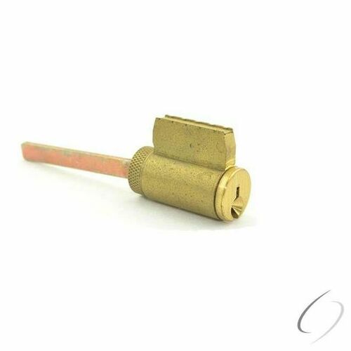 Schlage 23106C606 6-Pin C Keyway Cylinder, F60 Satin Brass Finish