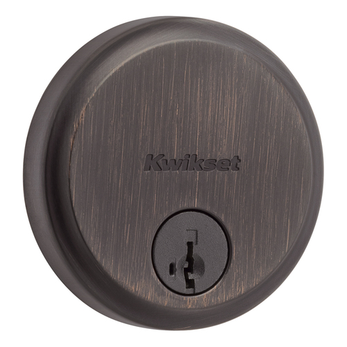 Kwikset 258-11PS.STRKP Hometown Low Profile SmartKey Deadbolt with 6AL Latch STRKP Strike Pack
