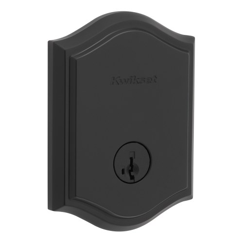 Kwikset 258ART-514S.STRKP Capetown SmartKey Deadbolt with 6AL Latch STRKP Strikes, KA3 Matte Black