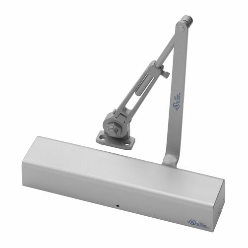 Accentra 2711689 Tri-Mount Hold Open Door Closer, Aluminum Finish