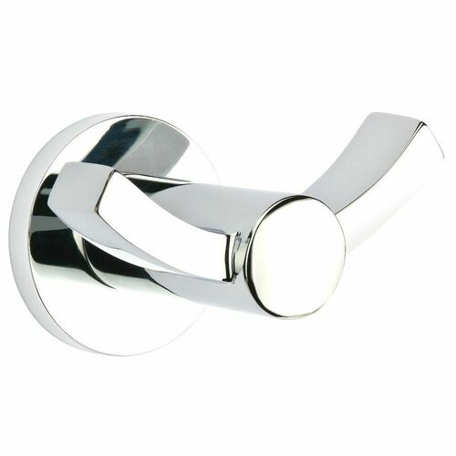 Emtek 2809DISKUS26 Modern Brass Double Hook - Polished Chrome Finish