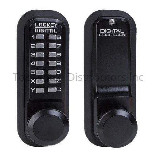 Lockey USA 2830JBMG Keyless Passage Knob Lock, Single Combo, Jet Black Marine Finish