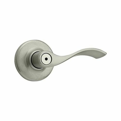 Kwikset 300BL-15 Balboa Satin Nickel Privacy Lever Lock with 6AL Latch and RCS Strike