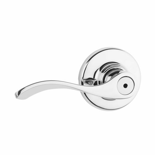 Kwikset 300BL-26 Balboa Privacy Lever Lock, 6AL Latch, RCS Strike, Bright Chrome Finish