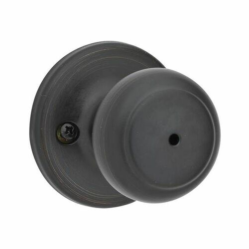 Kwikset 300CV-11P Cove Knob Privacy Lock, 6AL Latch, RCS Strike, Venetian Bronze Finish