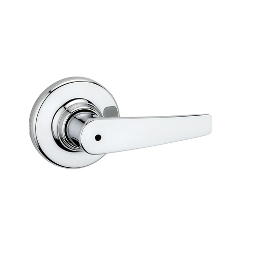Kwikset 300DL-26 Delta Privacy Lever Lock, 6AL Latch, RCS Strike, Bright Chrome Finish