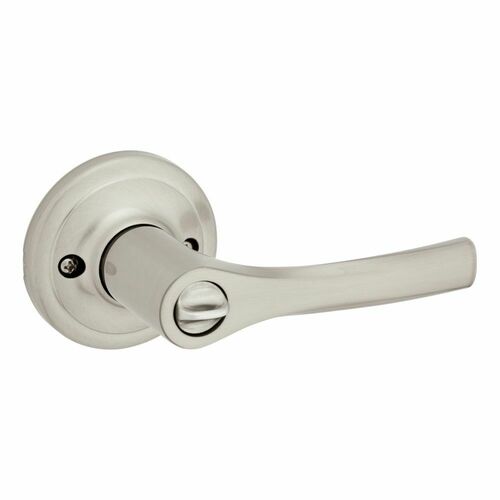 Kwikset 300HYL-15 Henley Privacy Lever Lock, 6AL Latch, RCS Strike, Satin Nickel Finish
