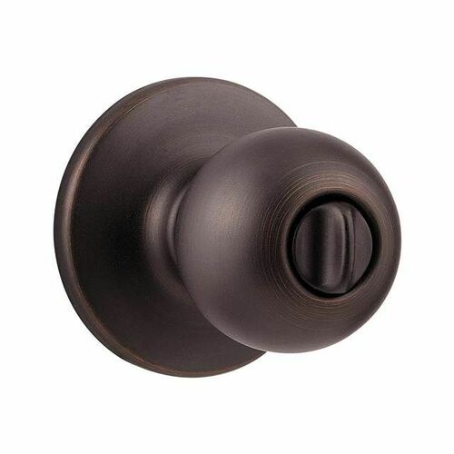 Kwikset 300P-11P Polo Privacy Door Lock, 6AL Latch RCS Strike, Venetian Bronze Finish