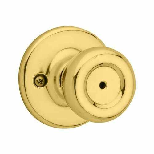 Kwikset 300T-3 Tylo Privacy Door Lock, 6AL Latch RCS Strike, Bright Brass Finish
