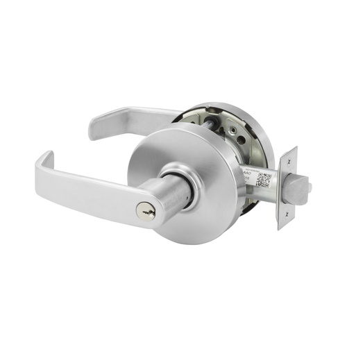 Sargent 30-10XG37LL26D Grade 1 Classroom Cylindrical Lock, L Lever, Satin Chrome, Schlage Prep