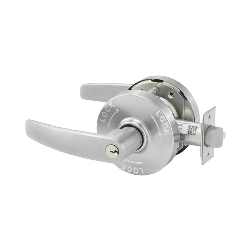 Sargent 3010XG38LB26D Classroom Security Double Cylinder Lever Lock, Grade 1, Satin Chrome Finish