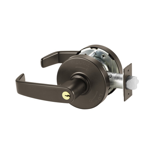 Sargent 3010XG38LL10BE Grade 1 Classroom Security Lockset, L Lever, Dark Bronze Finish