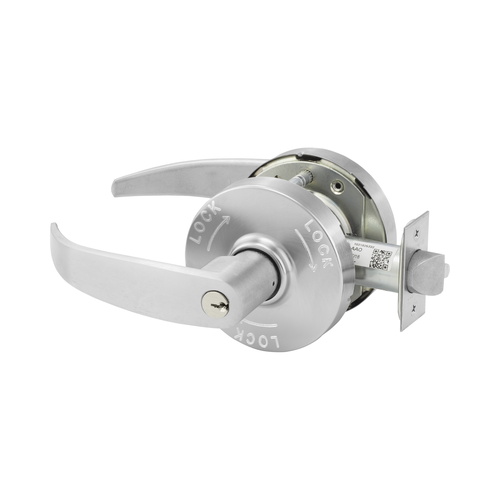 Sargent 3010XG38LP26D Classroom Security Grade 1 Double Cylinder Lever Lock, Satin Chrome Finish