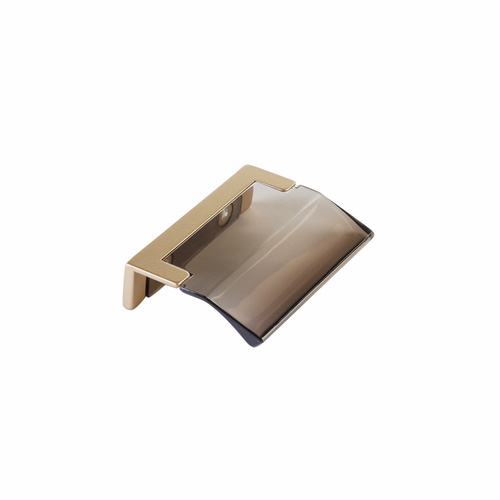 Schaub 323-SSB-SM Schaub Positano Arch Smoke Cabinet Edge Pull, Satin Brass, 1-1/4