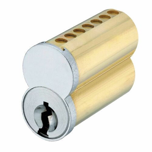 Medeco 337B01026A1DS 7-Pin Uncombinated Small Format Interchangeable Core, Satin Chrome Finish