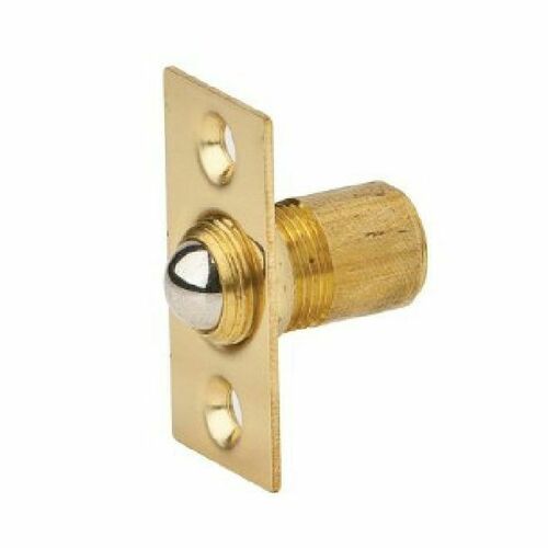Ives 345B3 Adjustable Solid Brass Ball Catch - Bright Brass Finish