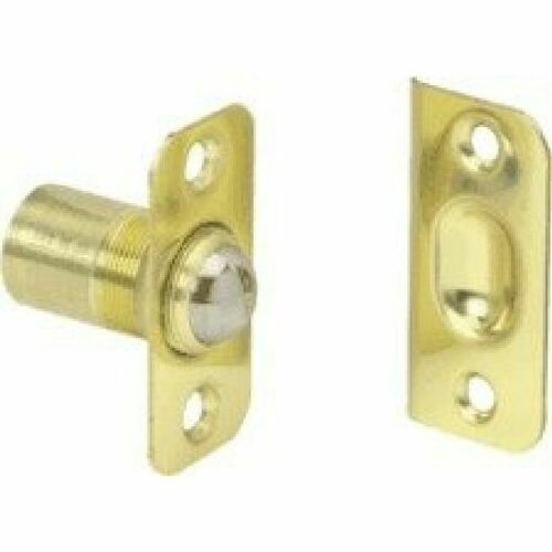 Ives 349B3 Brass Round Corner Ball Catch - Bright Finish