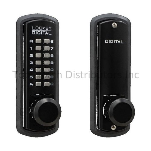 Lockey USA 3830JBMG Keyless Passage Knob Lock - Jet Black Marine Grade Finish