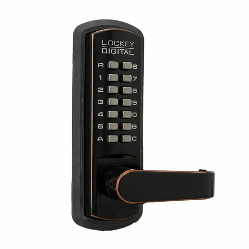 Lockey USA 3835OIL Keyless Lever Lock, Passage Function, Oil Rubbed Bronze Finish