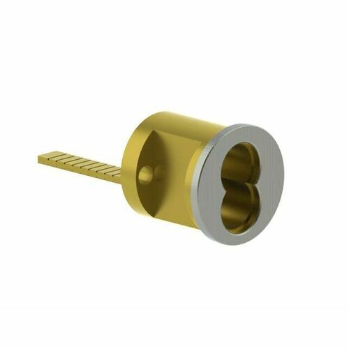 Hager 390126DIC Fixed Rim Cylinder, Small Format Interchangeable, Satin Chrome Finish