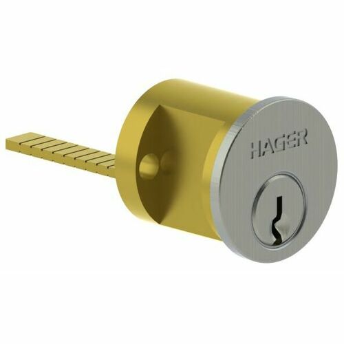 Hager 390126D Satin Chrome Fixed Rim Cylinder