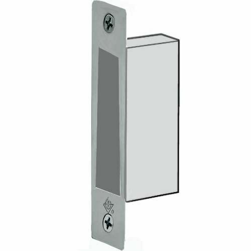 Adams Rite 4001011628 MS Flat Square Box Strike - Clear Anodized Aluminum Finish