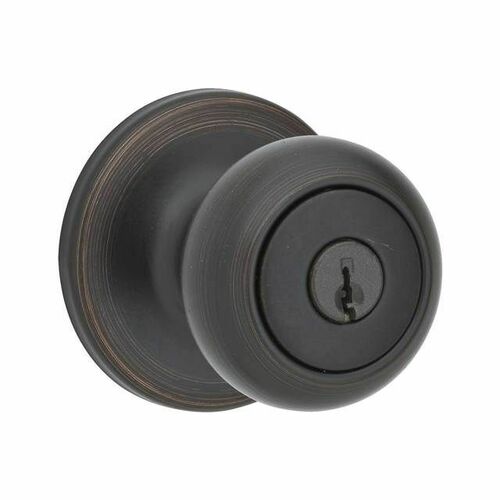 Kwikset 400CV-11PS Cove SmartKey Entry Door Lock with 6AL Latch RCS Strike, Venetian Bronze