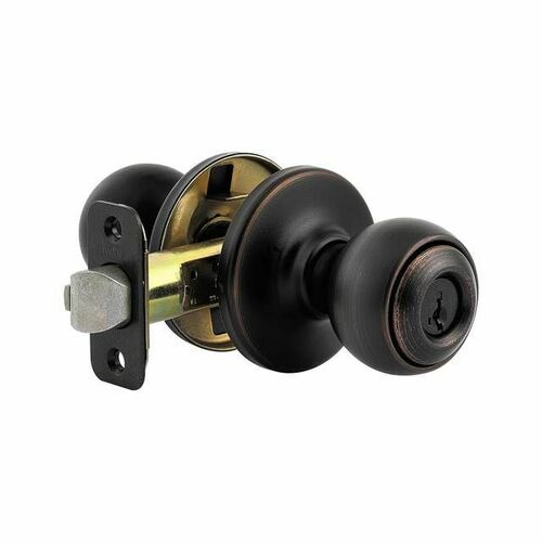 Kwikset 400P-11PS Polo SmartKey Entry Door Lock with 6AL Latch RCS Strike, Venetian Bronze