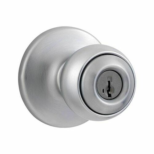 Kwikset 400P-26DS Polo SmartKey Entry Door Lock with 6AL Latch, RCS Strike, Satin Chrome
