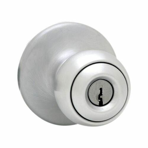 Kwikset 400P-26D Polo Entry Door Lock with 6AL Latch RCS Strike, Satin Chrome Finish