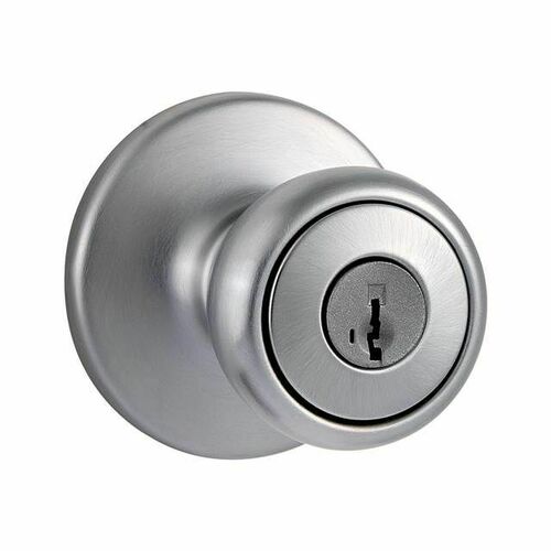 Kwikset 400T-26DS Tylo SmartKey Entry Door Lock with Satin Chrome Finish and RCAL Latch