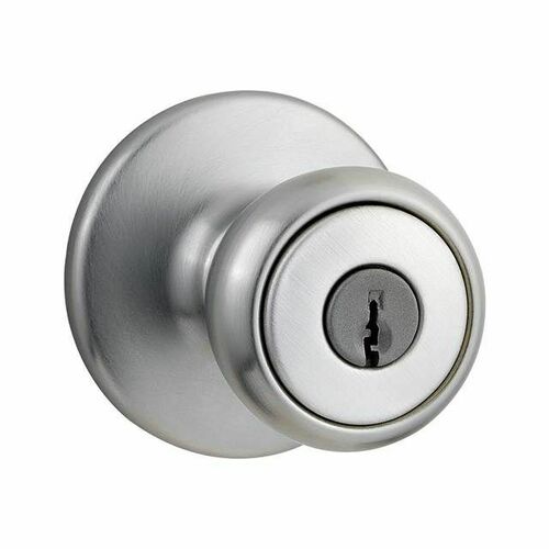 Kwikset 400T-26D Tylo Satin Chrome Entry Door Lock with 6AL Latch and RCS Strike