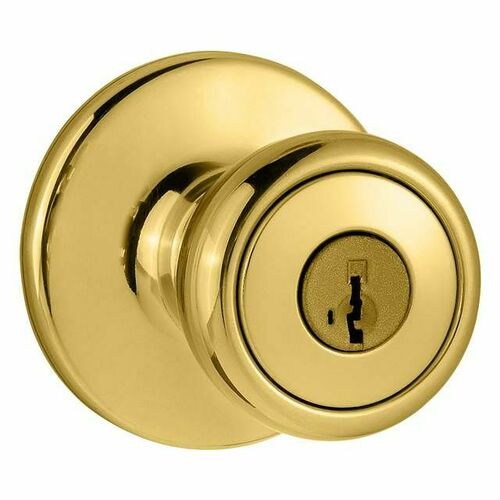 Kwikset 400T-3S Tylo SmartKey Entry Door Lock with 6AL Latch and RCS Strike, Brass Finish